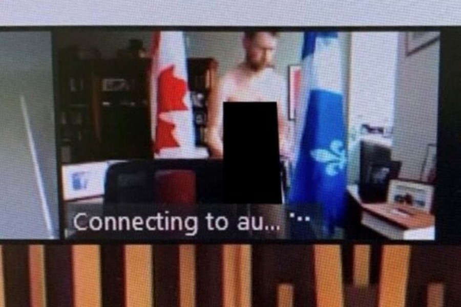 MP caught naked in Parliament after not realising his 
